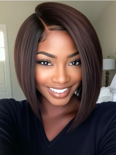 Bob Wigs For African American Women Chin Length Monofilament Wigs