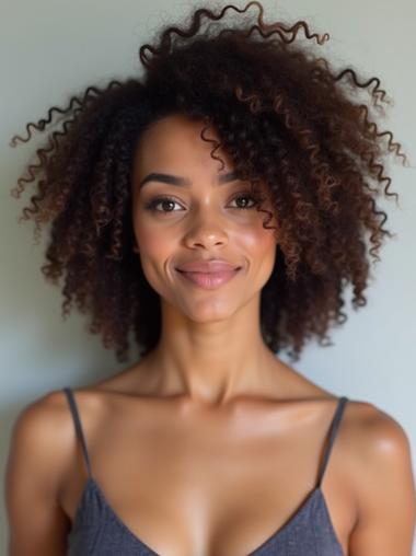 Lace Front Wigs For African American Shoulder Length 12" Brown Wigs