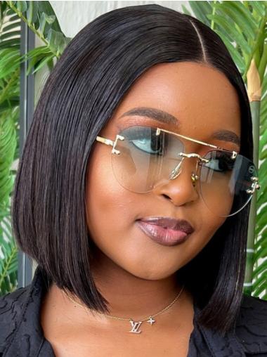 Bob Style Wigs For African American Chin Length Monofilament Wigs