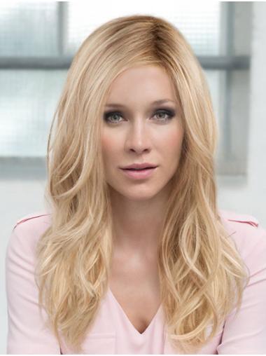16" Wavy Blonde Synthetic Layered Really Long Wigs