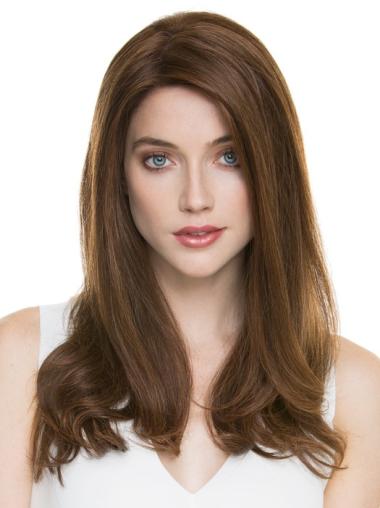 Brown Straight Long Perfect Wigs Made From Real Hair