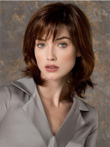 Monofilament Auburn Synthetic Affordable Short Wigs