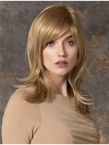 Brown Straight Good Best Synthetic Monofilament Wigs