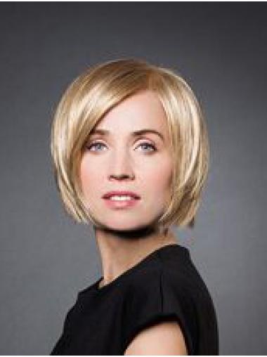 Hairstyles Synthetic Chin Length 10 Inches Blonde Bob Wig
