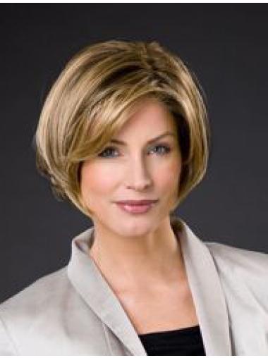 100% Hand-Tied Straight Chin Length Synthetic Fabulous Bob Lace Wig