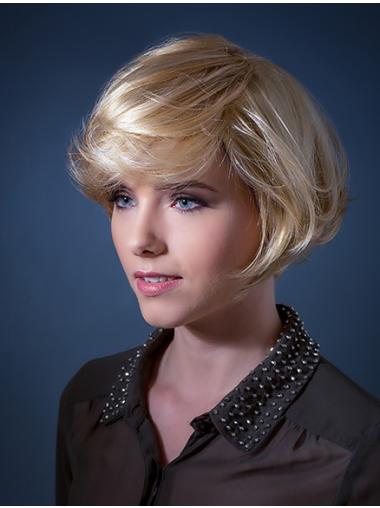 Wavy 8" Exquisite Remy Short Wigs