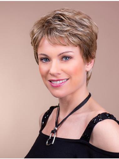 4 Inches Straight Cheap Petite Short Wigs