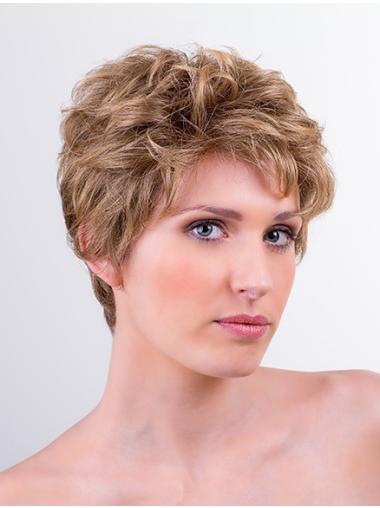 Blonde Monofilament Different Short Wigs