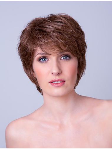 Brown Monofilament High End Short Wigs
