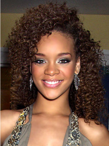 100% Hand-Tied Layered Shoulder Length 14 Inches Stylish Recent Photographs Of Rihanna