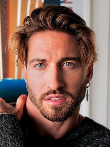 Wig For Balding Man Blonde Straight 4" Cropped Wigs