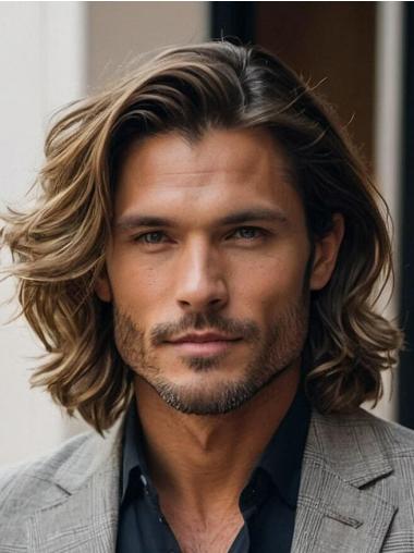 Wigs Men Lace Front Wavy Chin Length Bobs Wigs