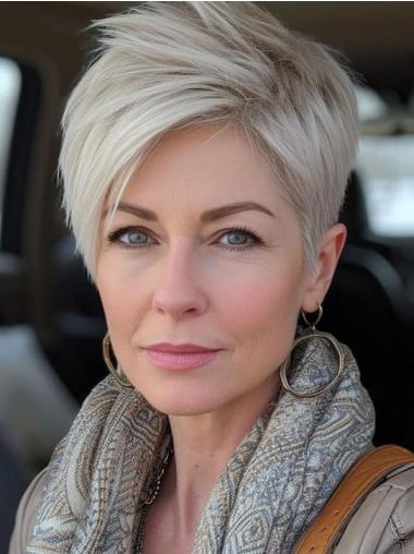 Women's Short Wigs Synthetic Straight 4" Layered Wigs