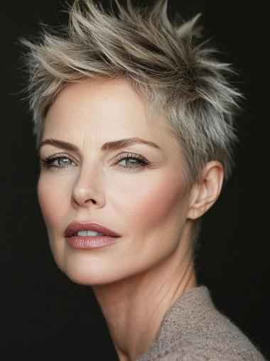 Short Pixie Wigs Boycuts 4" Blonde Synthetic Wigs