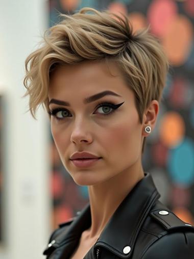 Real Short Hair Wigs Boycuts 4" Blonde Remy Human Hair Wigs