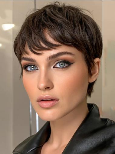 Short Wigs For Women 4" Lace Front Remy Human Hair Wigs