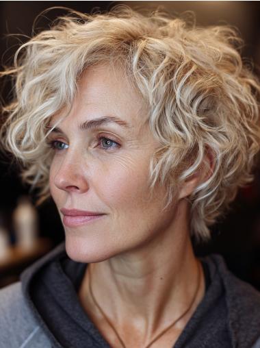 Short Layered Bob Wigs 6" Monofilament Remy Human Hair Wigs