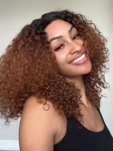 African American Wigs 16" Monofilament Without Bangs Wigs