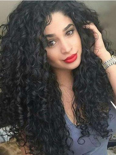 African American Lace Front Wigs 20" Lace Front Without Bangs Wigs