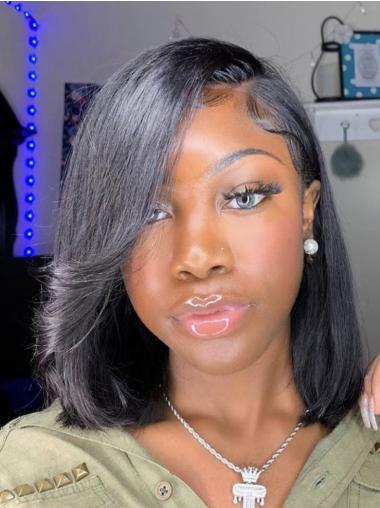 Wigs African American Hair Lace Front Without Bangs Wigs