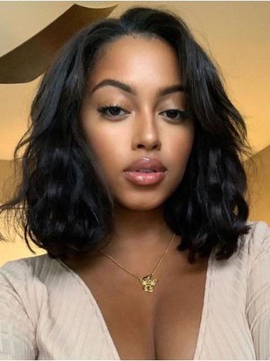 African Americans Wigs Lace Front 14" Black Wigs