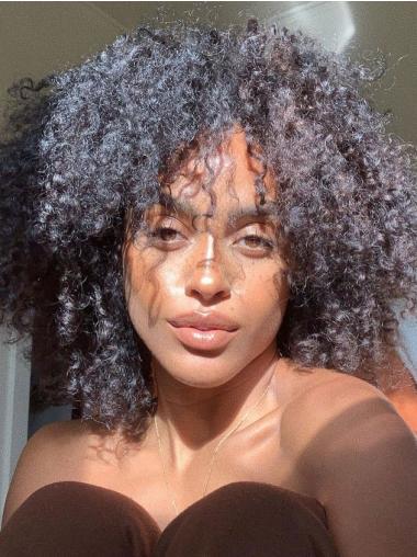 African Wig Styles Monofilament 14" Black Wigs