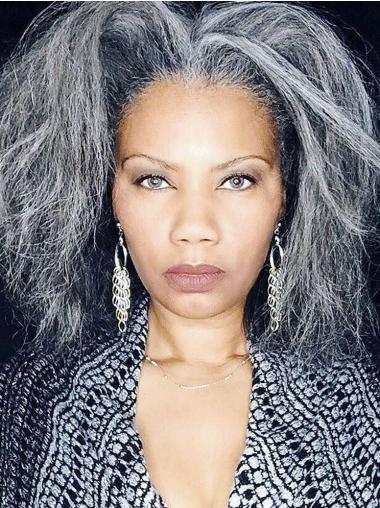 African American Lace Front Wigs Without Bangs Straight Chin Length Wigs