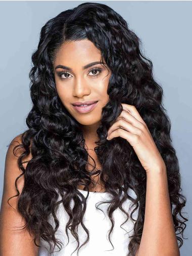 Black Wigs African American Monofilament Long Without Bangs Wigs