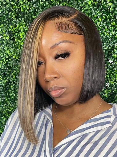 Bob Wigs African American 10" Lace Front Black Wigs