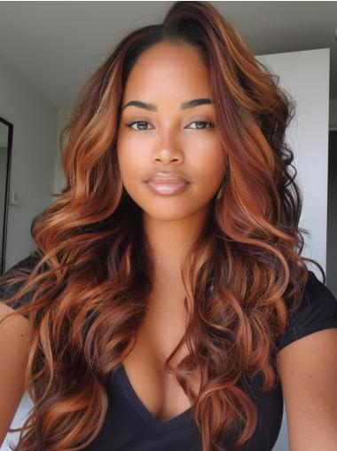 African American Hair Wigs Blonde 22" Wavy Wigs