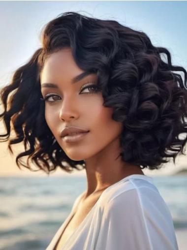 Lace Front Bob Wigs For African American Black Shoulder Length Wigs