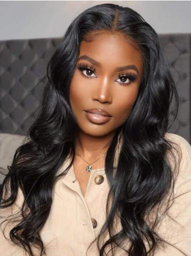 African Human Hair Wigs 22" Lace Front Layered Wigs