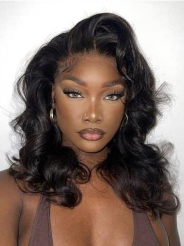 Short Wigs For African American Women 16" Lace Front Layered Wigs