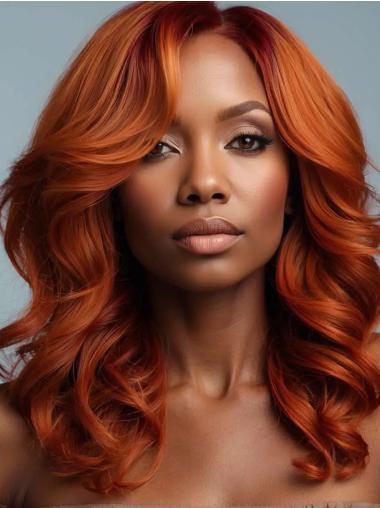 African American Wigs For Small Heads Copper Monofilament Synthetic Wigs