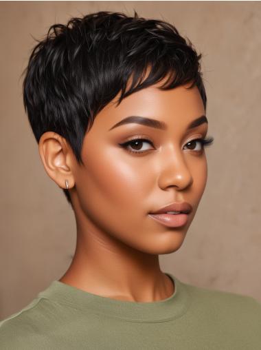 Short Wig Styles African American Synthetic Black Wigs
