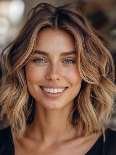 Wavy Wigs For African American Ombre/2 Tone 14" Layered Wigs