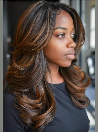 Long Wigs For African American Ombre/2 Tone 18" Layered Wigs