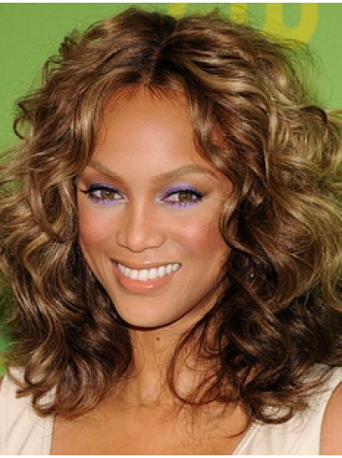 Lace Front Without Bangs Curly 14 Inches Exquisite Wigs Tyra Banks