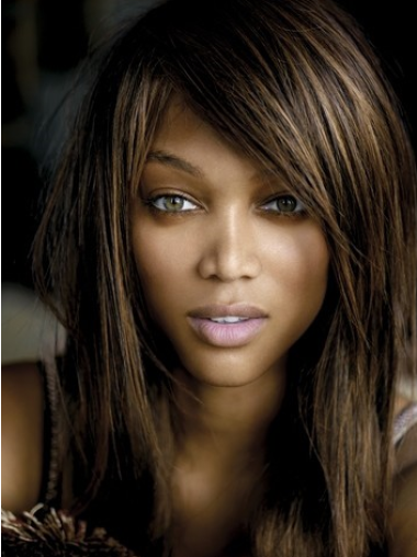 Straight With Bangs Lace Front Black Women'S Hair Wigs