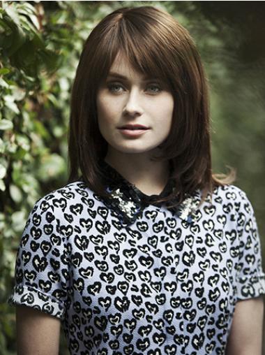 Brown Straight Shoulder Length The Best Human Wigs