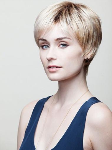 Blonde Sassy Capless Short Wigs