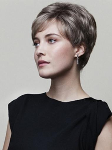 Brown Capless Sleek 2018 Short Wigs For Sale