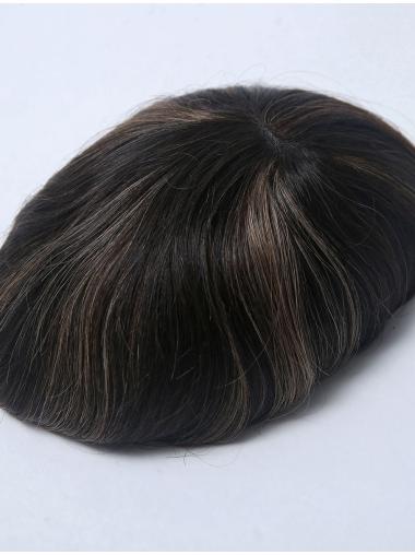 Mono Base 100% Human Hair Man Toupees