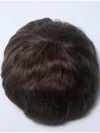 PU Base With French Lace In The Top Man Toupees