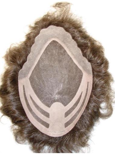 Lace Front Natural Hair Line Men Toupee