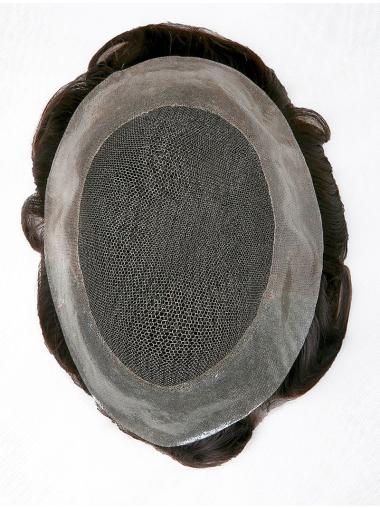 Swiss Lace With Poly Coated Back Man Toupees