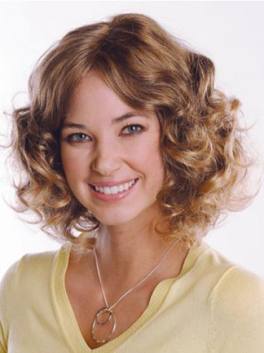 Great Brown Curly Capless 12" Curly Human Hair Wig