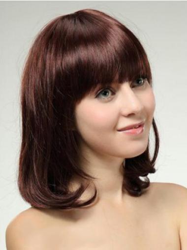 Fashion Straight Capless Shoulder Length Bobwigs Human Hair