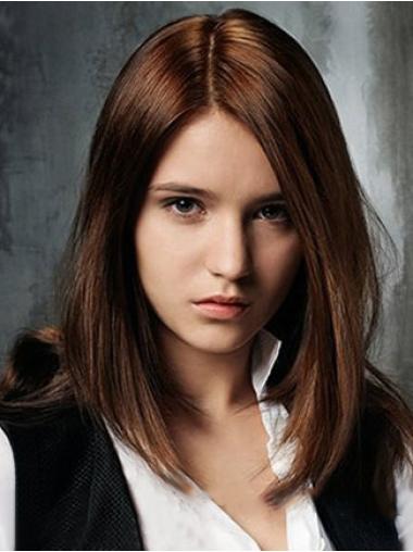 Auburn Straight Shoulder Length 14" Good Quality Human Hair Remy Wigs