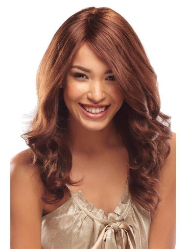 18" Long Sassy Remy Human Hair Wavy Wig